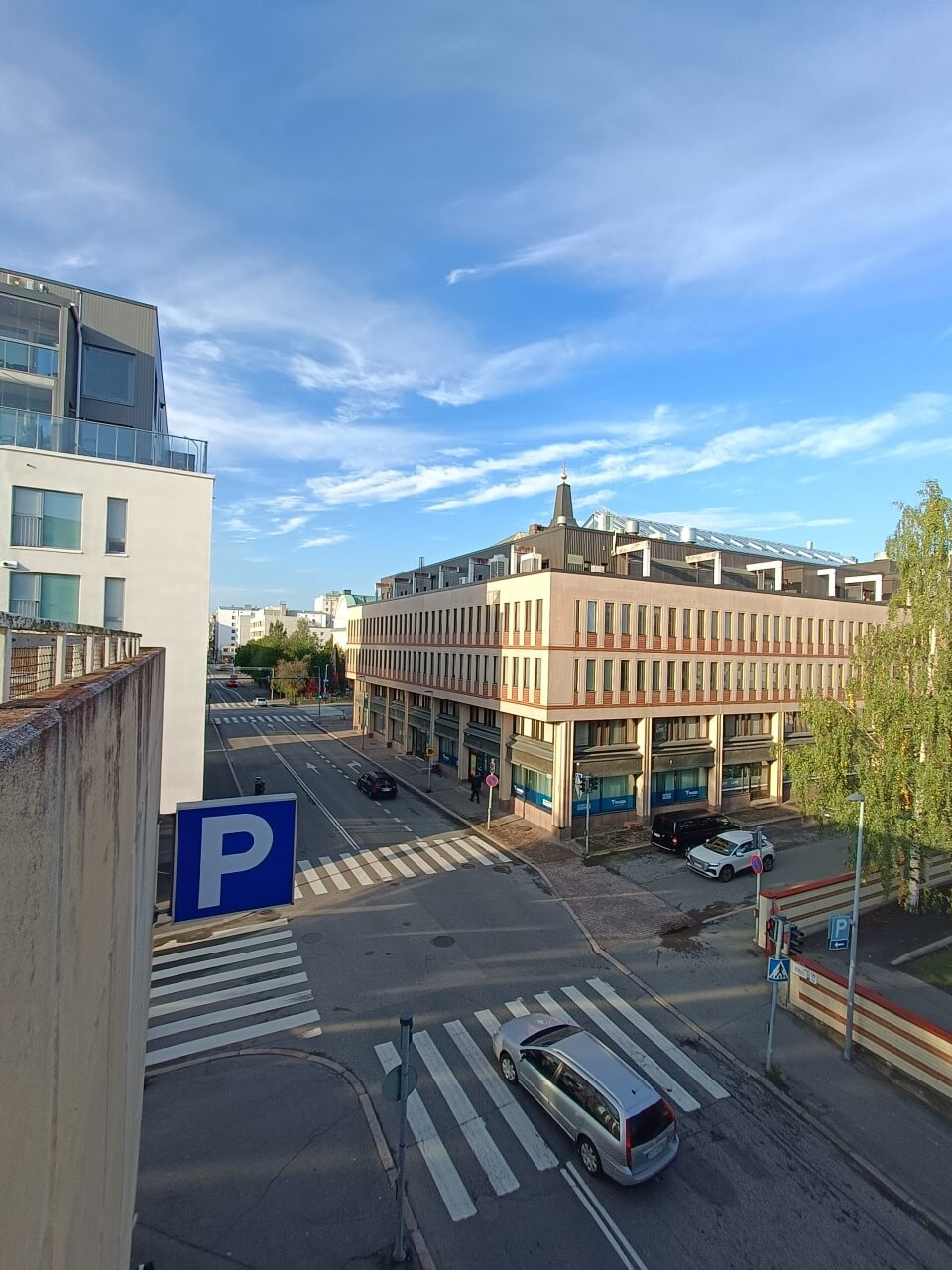 Näkymä Autoheikin kattotasanteelta