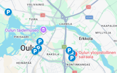 Kaikki kohteemme nyt yhdellä kartalla